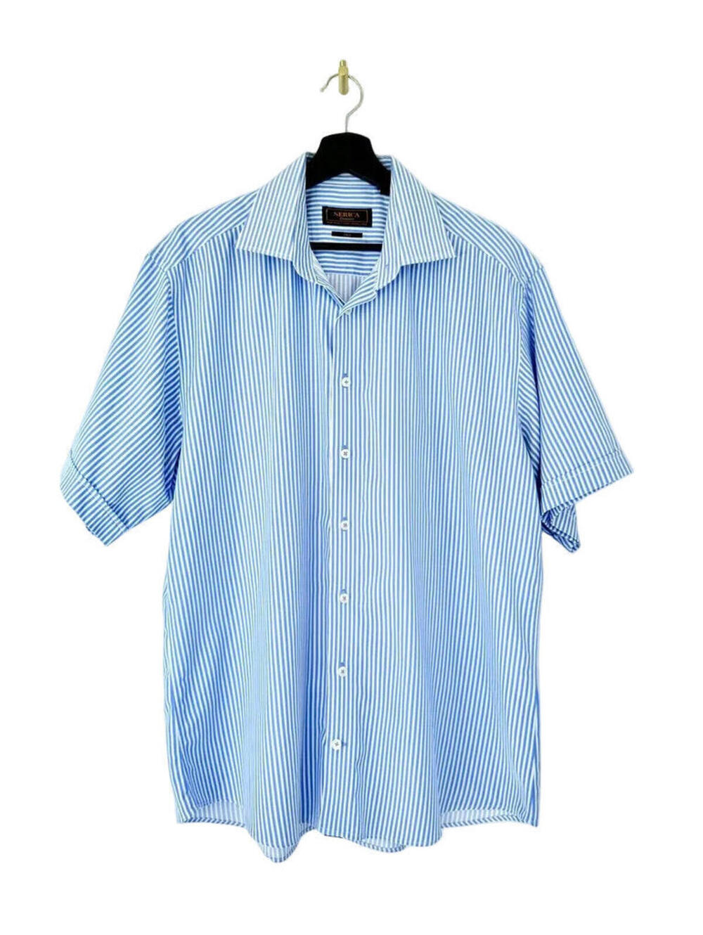 Serica Classics Blue Striped Shirt